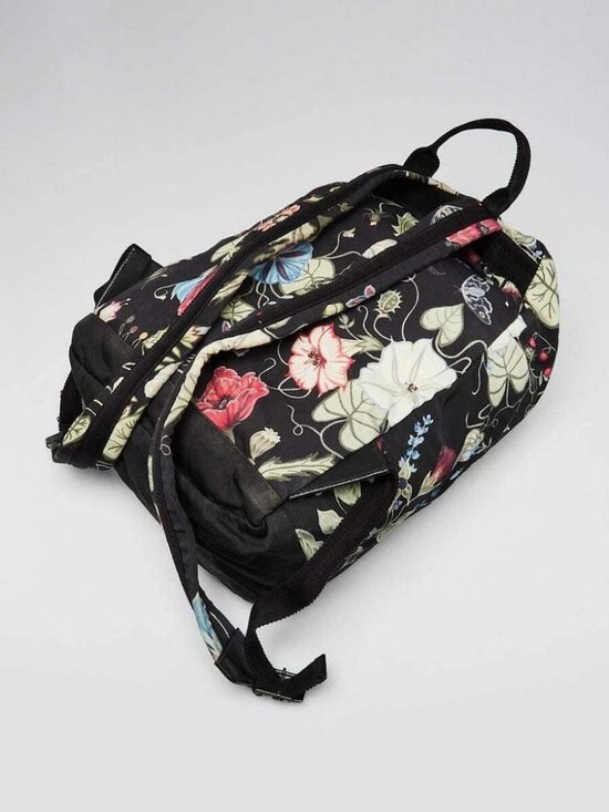Gucci Black Floral Printed Canvas Backpack Bag main image 5